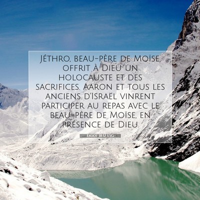 Exode 18:12 LSG Image du verset biblique