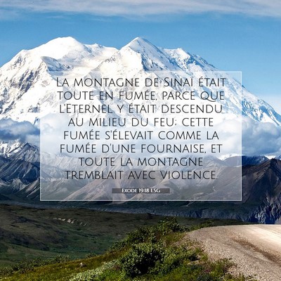 Exode 19:18 LSG Image du verset biblique