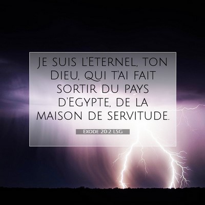 Exode 20:2 Verset biblique expliqué