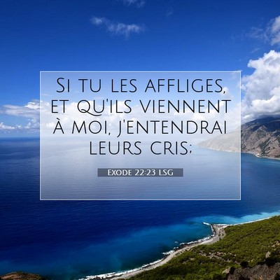 Exode 22:23 Verset biblique expliqué