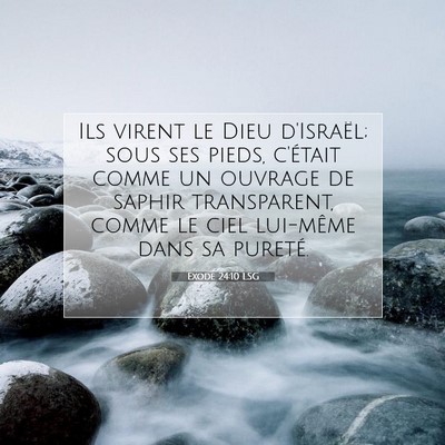 Exode 24:10 Verset biblique expliqué