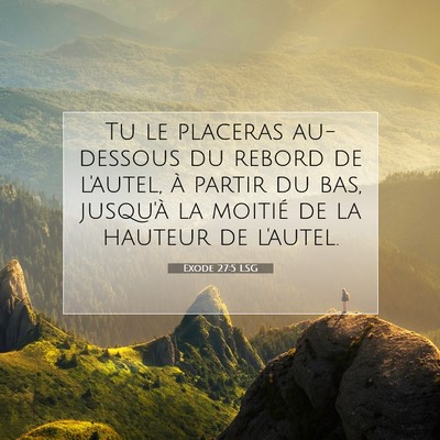 Exode 27:5 Verset biblique expliqué