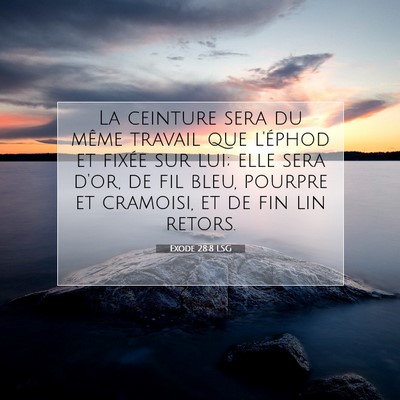 Exode 28:8 Verset biblique expliqué