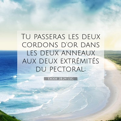 Exode 28:24 Verset biblique expliqué