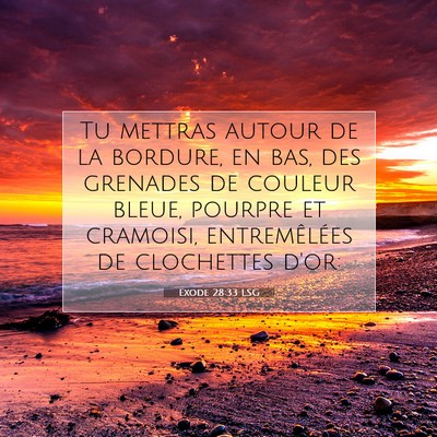 Exode 28:33 Verset biblique expliqué