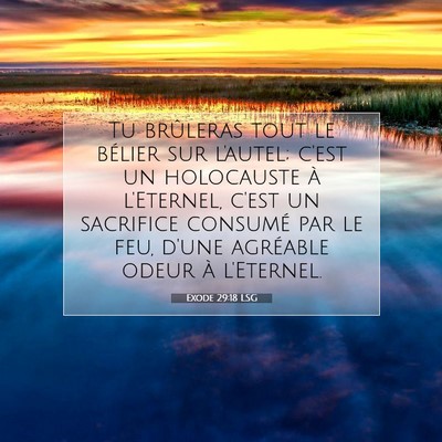 Exode 29:18 LSG Image du verset biblique