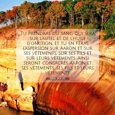 Exode 29:21 LSG Image du verset biblique