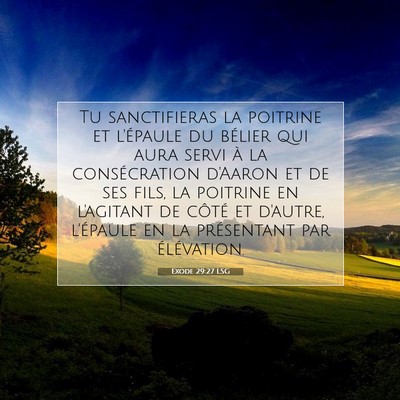 Exode 29:27 Verset biblique expliqué