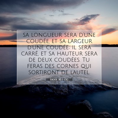 Exode 30:2 Verset biblique expliqué