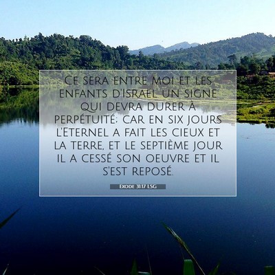 Exode 31:17 Verset biblique expliqué