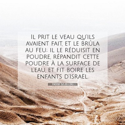 Exode 32:20 Verset biblique expliqué