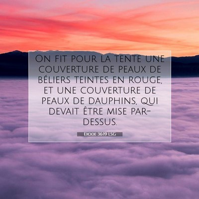 Exode 36:19 LSG Image du verset biblique