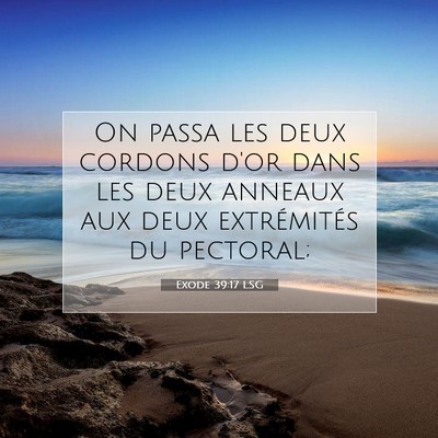 Exode 39:17 Verset biblique expliqué