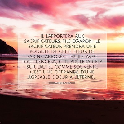 Lévitique 2:2 LSG Image du verset biblique