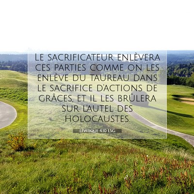 Lévitique 4:10 Verset biblique expliqué