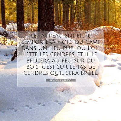 Lévitique 4:12 Verset biblique expliqué