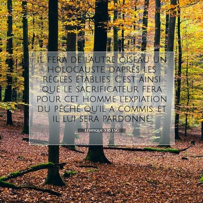 Lévitique 5:10 Verset biblique expliqué