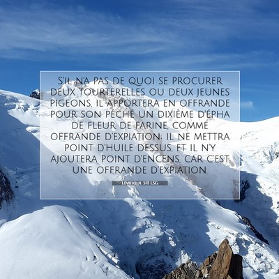 Lévitique 5:11 Verset biblique expliqué