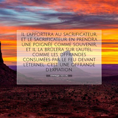 Lévitique 5:12 Verset biblique expliqué