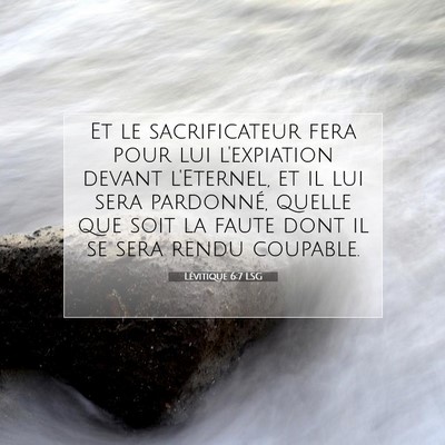 Lévitique 6:7 LSG Image du verset biblique