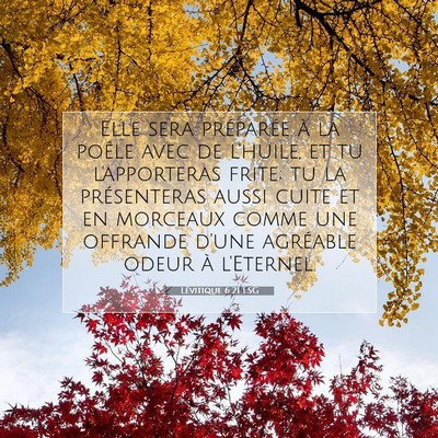 Lévitique 6:21 Verset biblique expliqué