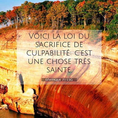 Lévitique 7:1 Verset biblique expliqué