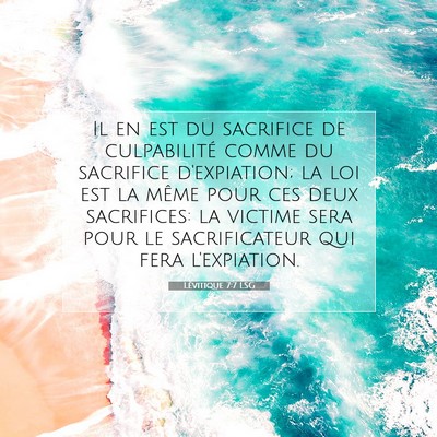 Lévitique 7:7 Verset biblique expliqué