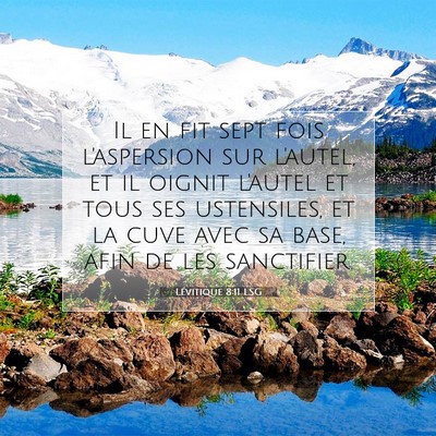 Lévitique 8:11 Verset biblique expliqué