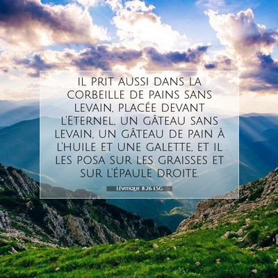 Lévitique 8:26 Verset biblique expliqué