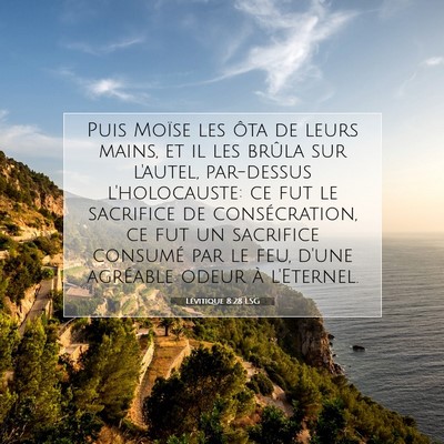 Lévitique 8:28 LSG Image du verset biblique