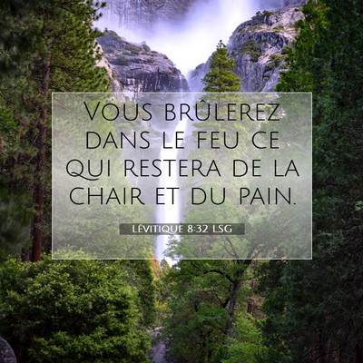 Lévitique 8:32 LSG Image du verset biblique