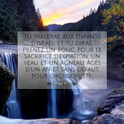 Lévitique 9:3 LSG Image du verset biblique