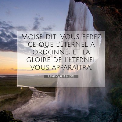 Lévitique 9:6 Verset biblique expliqué