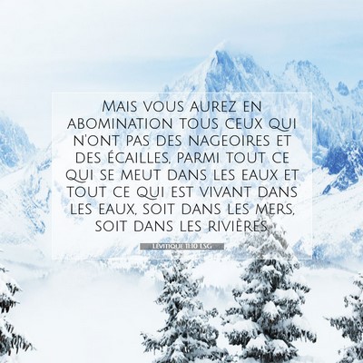 Lévitique 11:10 Verset biblique expliqué