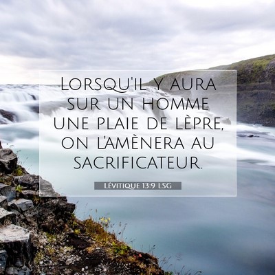 Lévitique 13:9 Verset biblique expliqué