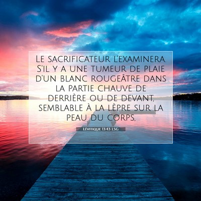 Lévitique 13:43 LSG Image du verset biblique