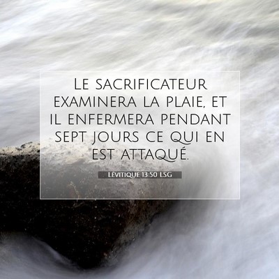 Lévitique 13:50 LSG Image du verset biblique