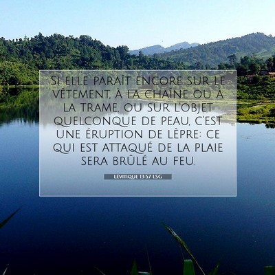 Lévitique 13:57 LSG Image du verset biblique