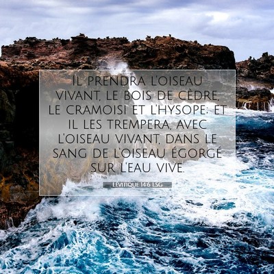 Lévitique 14:6 LSG Image du verset biblique