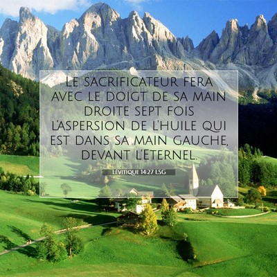 Lévitique 14:27 Verset biblique expliqué