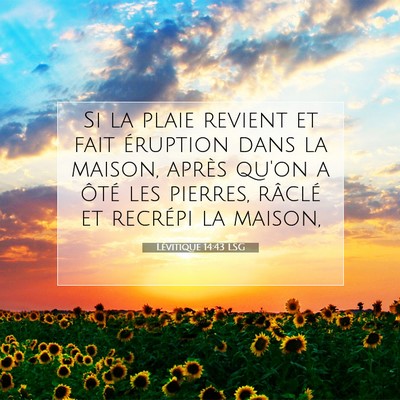 Lévitique 14:43 Verset biblique expliqué