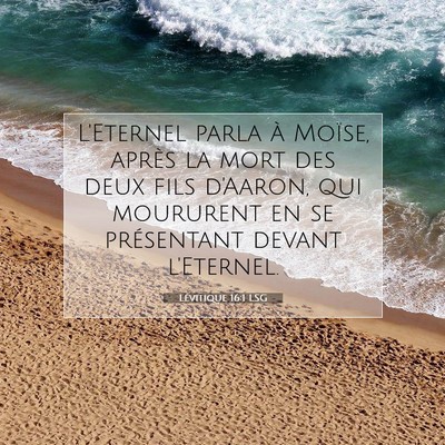 Lévitique 16:1 Verset biblique expliqué