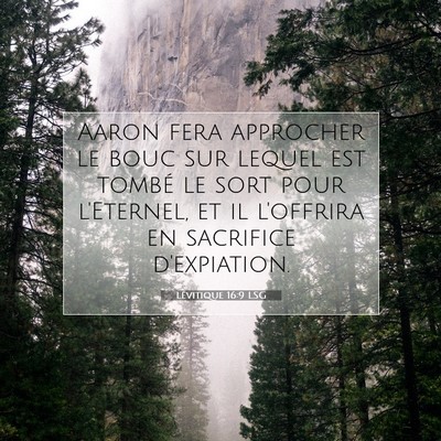 Lévitique 16:9 Verset biblique expliqué