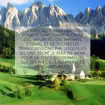 Lévitique 16:16 Verset biblique expliqué