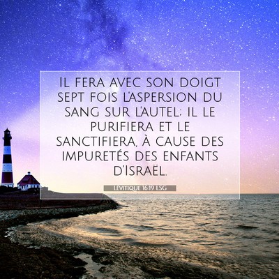 Lévitique 16:19 Verset biblique expliqué