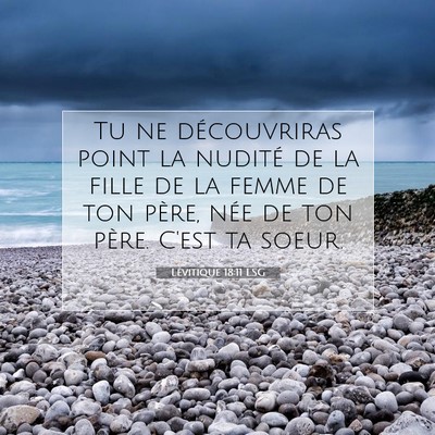 Lévitique 18:11 Verset biblique expliqué