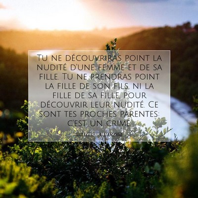 Lévitique 18:17 Verset biblique expliqué