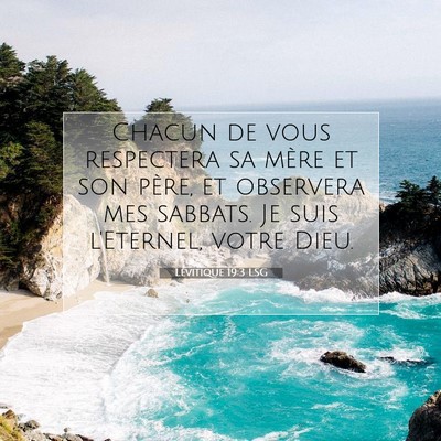 Lévitique 19:3 Verset biblique expliqué