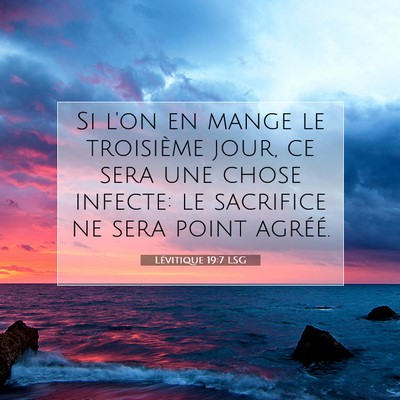 Lévitique 19:7 LSG Image du verset biblique