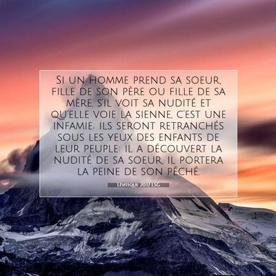 Lévitique 20:17 Verset biblique expliqué